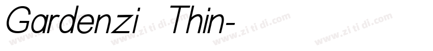 Gardenzi   Thin字体转换